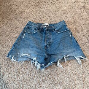 Abercrombie & Fitch Dad Short High Rise Curve Love Size 28